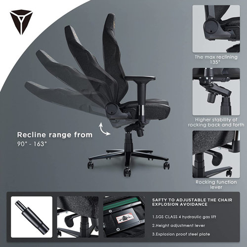 Noblerocker Gaming Chair Ergonomic PC Game Chair Lumbar Support